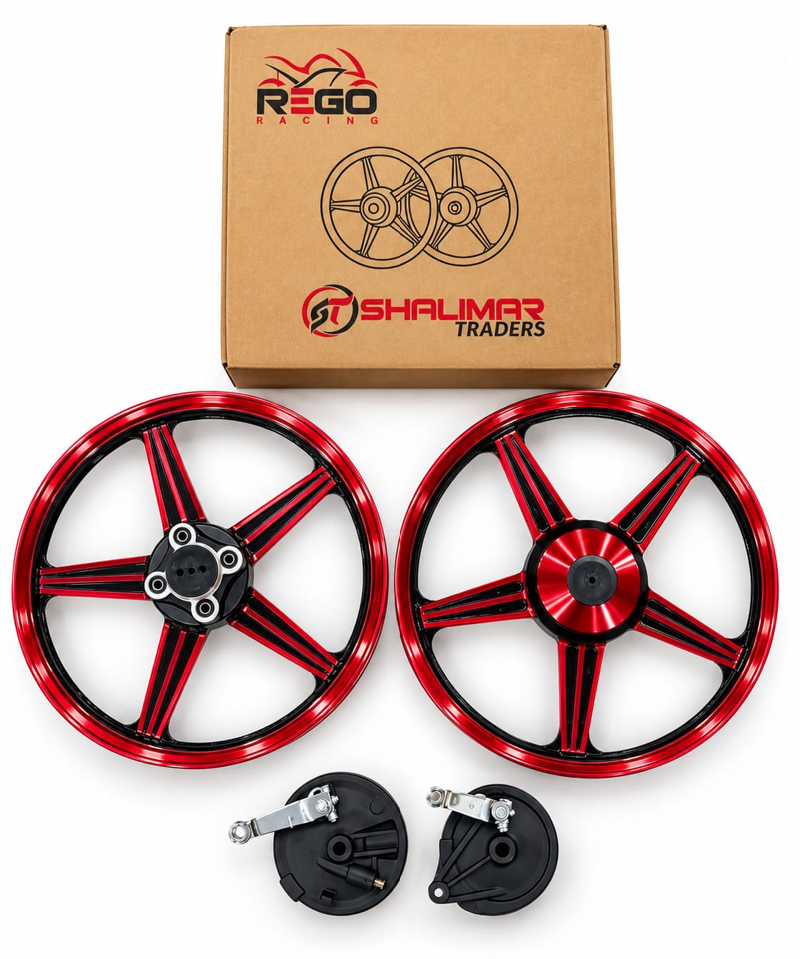 REGO CG 125 Red Alloy Rims