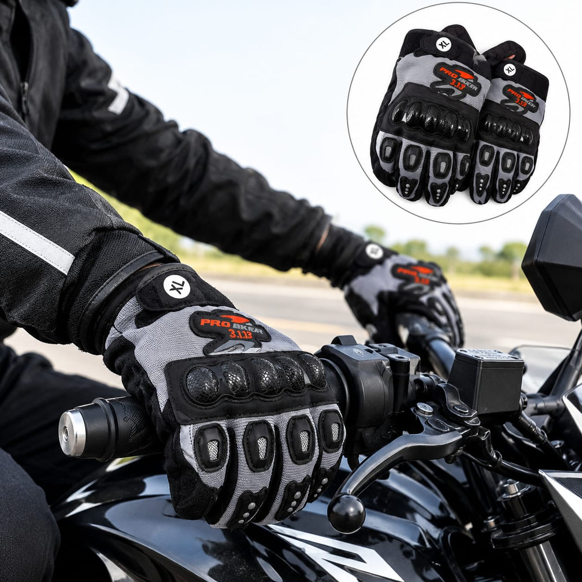 Pro Biker 313 High Protection Gloves