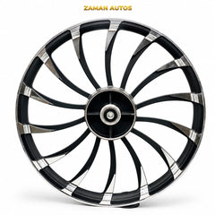 Silver Curve Alloy Rims for CD 70